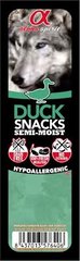 Alpha Spirit DOG Duck Snacks - полувлажные беззерновые жевательные лакомства-кубики с уткой для собак 35 г
