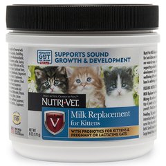 Nutri-Vet Milk Replacement - Нутрі-вет Сухий замінник котячого молока для кошенят, 170 г