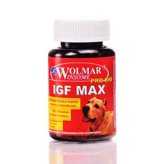 WOLMAR Pro Bio IGF MAX - оптимизатор питания для увеличения роста мышечной массы собак, 180 табл.