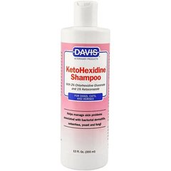 Davis KetoHexidine Shampoo - Девіс шампунь з 2% хлоргексидином і 1% кетоконазолом для собак і котів із захворюванням шкіри, 355 мл