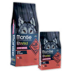 Monge BWild Low Grain All Breeds Adult Deer - Низкозерновой корм для взрослых собак с олениной 2,5 кг