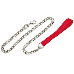 Coastal Titan Chain Dog Leash КОСТАЛ ПОВОДОК-ЦЕПОЧКА для собак, звено 3 мм (Червоний ( 1см x 1,2м))