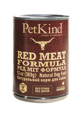 Pet Kind Red Meat Formula - Консерва для собак з яловичиною, рубцем, ягням, 370г