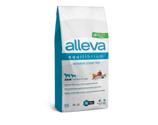 Alleva Equilibrium Sensitive Adult Ocean Fish Medium Maxi Breeds - Сухий корм для дорослих собак середніх та великих порід із чутливим травленням з океанічною рибою 12 кг