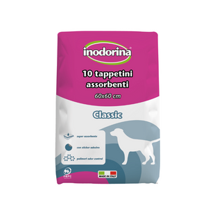 Пеленки гигиенические для собак Inodorina Tappetini Classic без запаха, 40 шт (60 х 60 см)