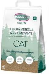 Inodorina Lettiera Vegetale Біорозкладний наповнювач для кошачих туалетів із овочевої фібри 6л