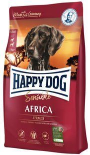 Happy Dog Sensible Africa - Сухий корм для дорослих собак при алергіях та харчовій непереносимості зі страусом та картопляними пластівцями, 4 кг