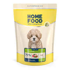 Home Food Puppy Mini 1-12 months - Сухой корм для щенков мелких пород, с ягненком и рисом, 0,7 кг