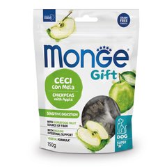 Monge Gift Dog Sensitive digestion - Лакомство для собак с чувствительным пищеварением, нут с яблоком, 150 г