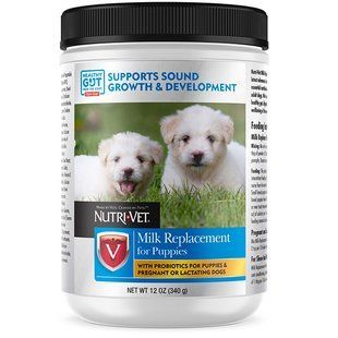 Nutri-Vet Milk Replacement for Puppies - Нутрі-вет Сухий замінник сучого молока для цуценят, 340 г