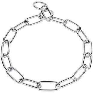Sprenger Collar Long Link - Ошейник для собак, длинное звено, хромированная сталь (4 мм, 60 см)