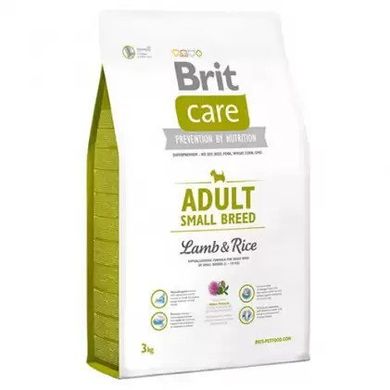 Brit Care Adult Small Breed Lamb and Rice - Сухий гіпоалергенний корм для дорослих собак дрібних порід