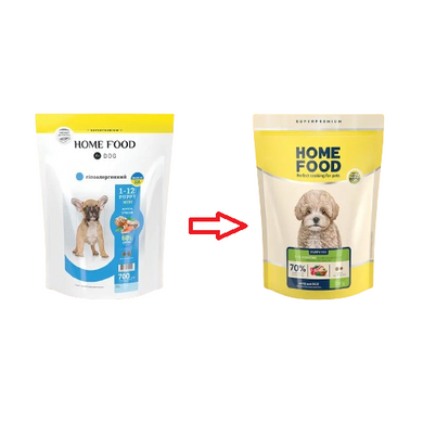 Home Food Puppy Mini 1-12 months - Сухой корм для щенков мелких пород, с ягненком и рисом, 0,7 кг