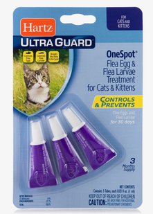 Hartz Ultra Guard Drops for Cats Капли инсектицидные для кошек и котят, 1.0 мл (1 пипетка)