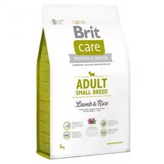 Brit Care Adult Small Breed Lamb and Rice - Сухой гипоаллергенный корм для взрослых собак мелких пород, 7 кг