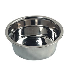 Flamingo Bowl Stainless Steel ФЛАМІНГО миска для собак, нержавіюча сталь (0.8 ( 16 см - диам. с бортиком, 11 см - диам. дна))