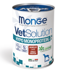 Monge VetSolution Hypo canine - Консервы для собак с ягненком 400 г