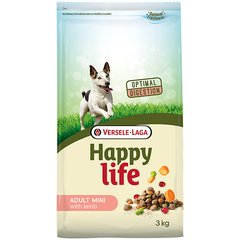 Happy Life Adult Mini with Lamb - Сухой премиум корм для собак мини и малых пород, 3 кг