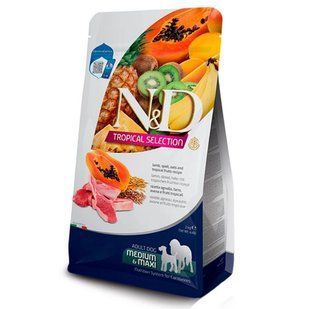 Farmina N&D Tropical Medium Maxi Lamb - корм Фарміна для собак середніх та великих порід з ягням і тропічними фруктами 2 кг, термін придатності до 06.05.27