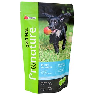 Pronature Original Puppy Chicken With Oatmeal - Сухой суперпремиум корм для щенков, курица, 340 г