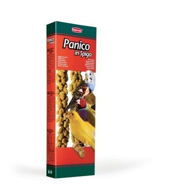 Padovan PANICO IN SPIGA - Гроздья проса для канареек, волнистых попугайчиков и экзотических птиц,100 г