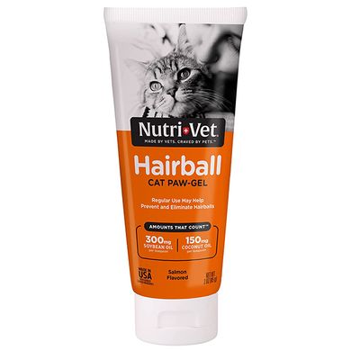Nutri-Vet Hairball Salmon - Нутри-вет Гель для выведения шерсти для котов, лосось, 89 г