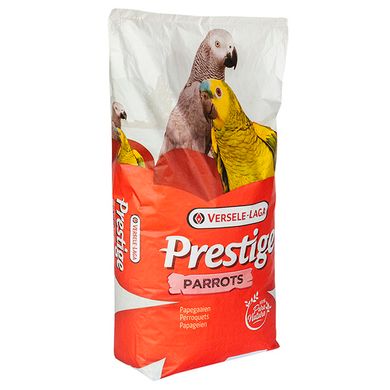 Versele-Laga Prestige Parrots - Повсякденна зернова суміш корм для великих папуг, 15 кг