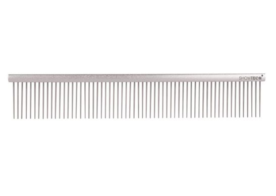 Show Tech + Featherlight Professional Comb Silver Расческа алюминиевая частозубая, 25 см