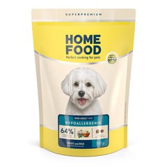 Home Food Dog Adult Mini Hypoallergenic - Гипоаллергенный сухой корм для взрослых собак малых пород, с форелью и рисом, 0,7 кг