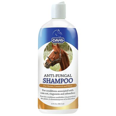 Davis Anti-Fungal Shampoo - Дэвис Противогрибковый шампунь с 2% хлоргексидином для собак, лошадей, 946 мл