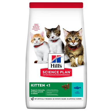 Hill's Science Plan Kitten Tuna - Сухой корм для котят с тунцом, 1,5 кг