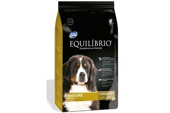 Equilibrio Dog Сухий суперпреміум корм для літніх або малоактивних собак середніх та великих порід