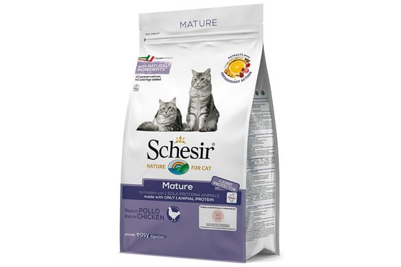 Schesir Cat Mature сухий корм для літніх котів , 400 г
