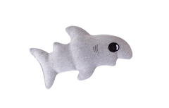 Harley & Cho Мягкая игрушка акула-каракула Gray для собак и кошек S