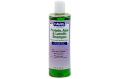 Davis Protein & Aloe & Lanolin Shampoo - Девіс Шампунь для собак та котів, концентрат, протеїн алое ланолін, 355 мл