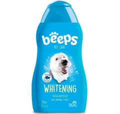Beeps Care Whitening Shampoo - Отбеливающий шампунь для собак и кошек с экстрактом ромашки и ароматом черники, 502 мл