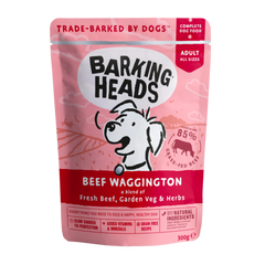 BARKING HEADS Beef Waggington - Вологий корм для собак "Вуф-Строганов" з яловичиною - пауч 300 г