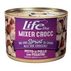 LifeDog Mixer Crocc консерва для собак с куриной грудкой и печенью 150 г