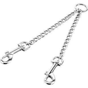 Sprenger Coupling Chain - Повідок-спарка для 2-х собак, карабін, хромована сталь (1,5 мм, 40 см)