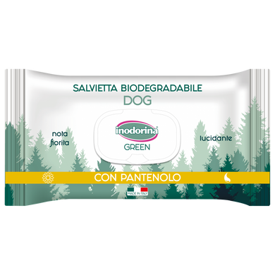 Inodorina Green Lucidante Біорозкладні серветки для собак з пантенолом 30 шт