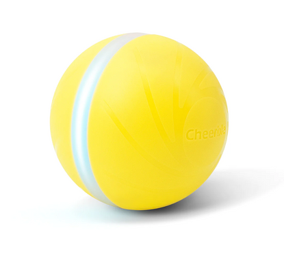 Cheerble Wicked Yellow Ball - Интерактивный мяч для собак, желтый