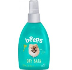 Beeps Dry Bath Shampoo - Сухой шампунь для собак и кошек с ароматом дыни, 200 мл