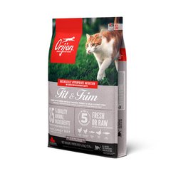 Orijen Fit & Trim Cat - Сухий корм для котів із зайвою вагою, 5,4 кг