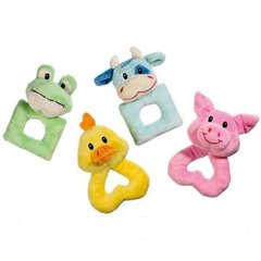 Flamingo Puppy Toy - ФЛАМІНГО кільце іграшка для цуценят і собак малих порід, жабка плюш