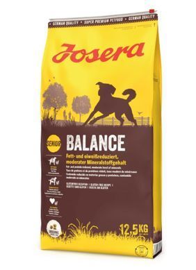 Josera Dog Balance - Сухой корм для пожилых собак, для собак, ведущих малоактивный образ жизни, а также для собак с лишним весом 12,5 кг