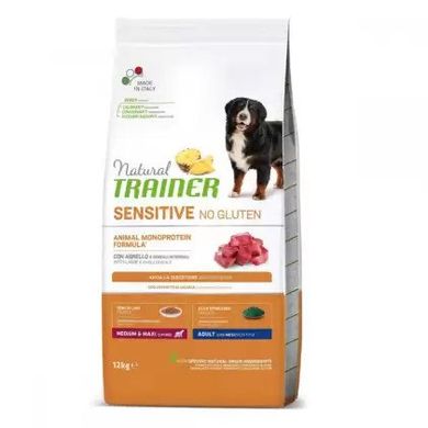 Trainer Natural Dog Sensitive Adult Medium&Maxi - Сухой корм для взрослых собак крупных и средних пород с ягненком