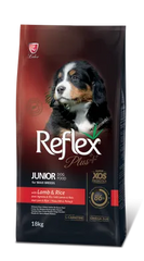 Сухий корм для цуценят великих порід Reflex Plus Junior Large LAMB & RICE з ягням і рисом, 18 кг