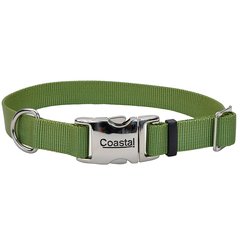 Coastal Metal Buckle КОСТАЛ ТИТАН БАКЛ нашийник для собак, 2х36-51см (Зелена пальма ( 2 х 36-51 см))