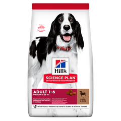 Hill's SP Canine Adult Medium Breed Lamb & Rice-с ягненком и рисом для взрослых собак средних пород