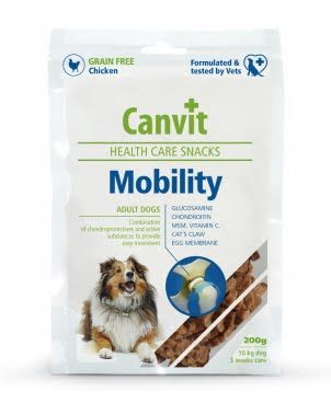Canvit Mobility полувлажные лакомства с курицей для щенков, взрослых и стареющих собак 200 гр